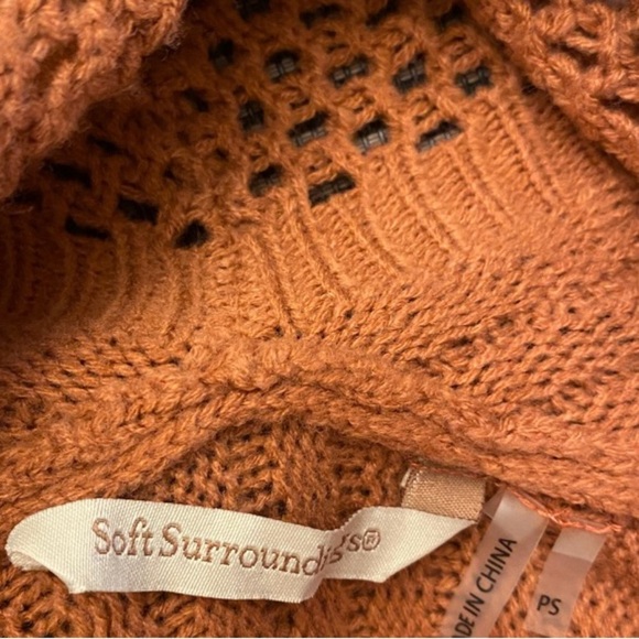 Soft Surroundings Rust Cardigan Sweater - Picture 3 of 11